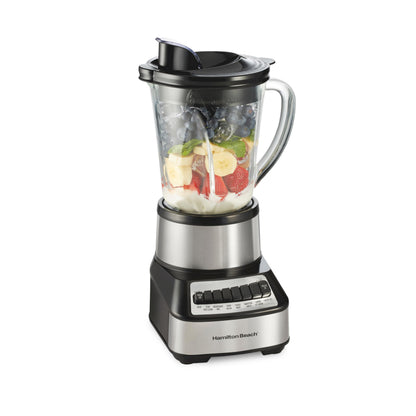 Hamilton Beach Wave Crusher Blender with 40 Oz Glass Jar and 14 Functions for Puree