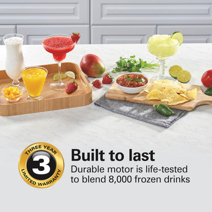 Hamilton Beach Wave Crusher Blender with 40 Oz Glass Jar and 14 Functions for Puree