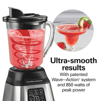 Smart Blender with 5 Functions & 40oz Glass Jar for Smoothies