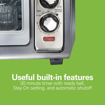 Hamilton Beach Air Fryer Toaster Oven Combo, Stainless Steel