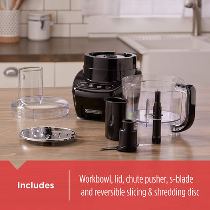 8-Cup 3-in-1 Food Processor with Dishwasher Safe Parts