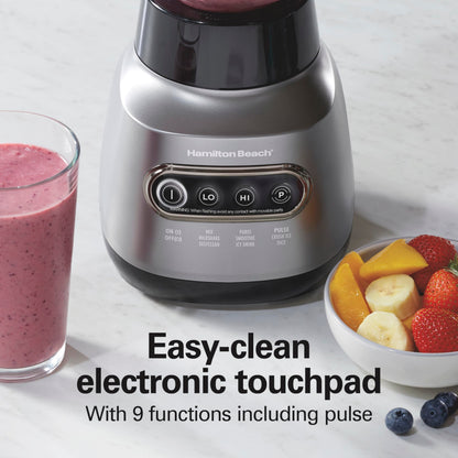 800W Blender with 40oz Glass Jar & Portable Travel Cup