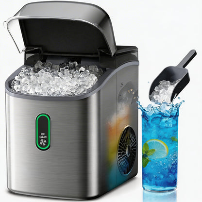 Countertop Nugget Ice Maker with 33LB Daily Production & Auto Clean