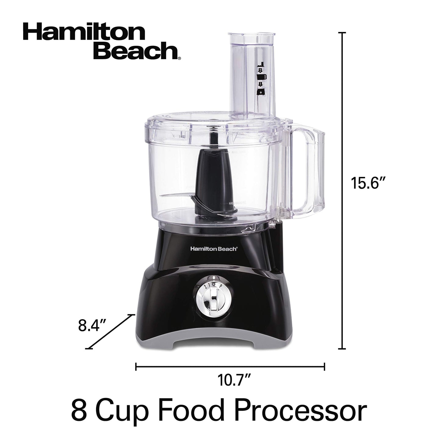 8-Cup Food Processor with Slicing, Shredding & Chopping Functions