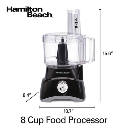 8-Cup Food Processor with Slicing, Shredding & Chopping Functions