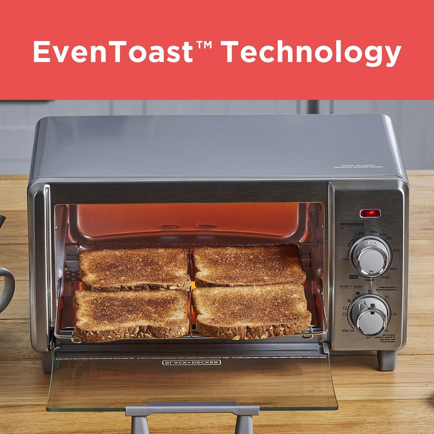 BLACK+DECKER Crisp 'N Bake Air Fry Toaster Oven