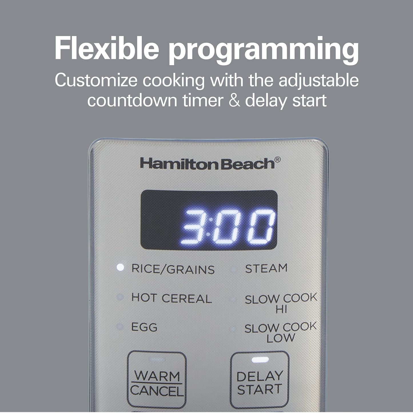 Hamilton Beach Digital Programmable Rice Cooker & Food Steamer