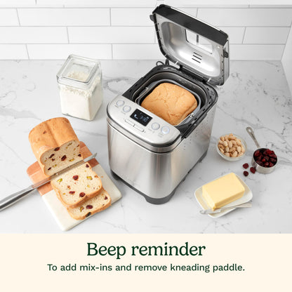 2LB Automatic Bread Maker with 12 Programs & Custom Loaf Settings