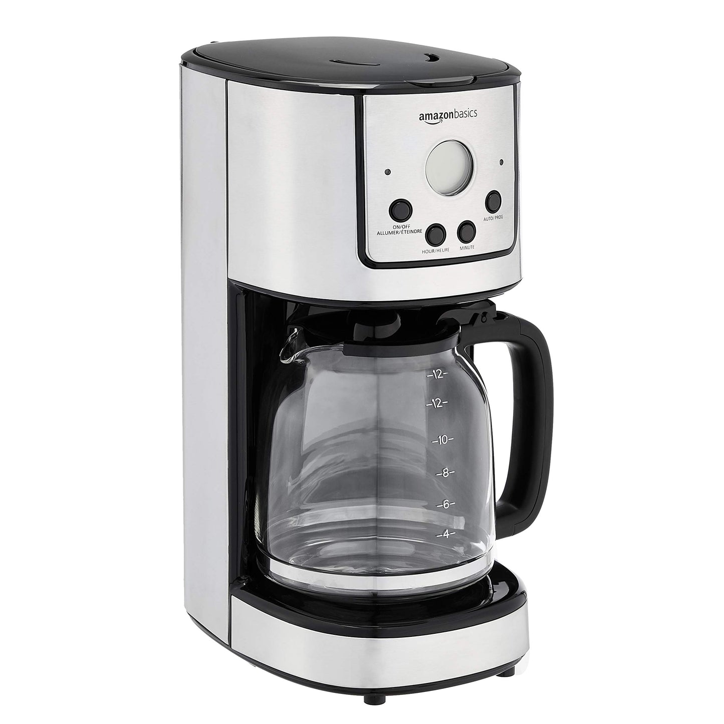 12-Cup Programmable Coffee Maker with Stainless Steel Carafe