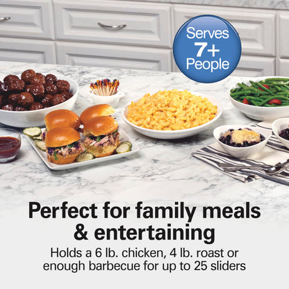 Hamilton Beach Portable 6 Quart Set & Forget Programmable Slow Cooker