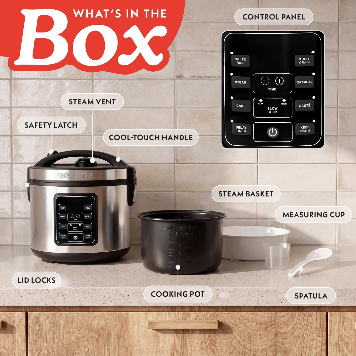 Gourmia Rice Cooker