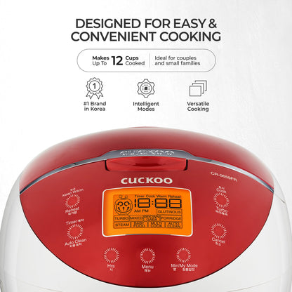 6-Cup Micom Rice Cooker with Food Steamer & Keep Warm Function