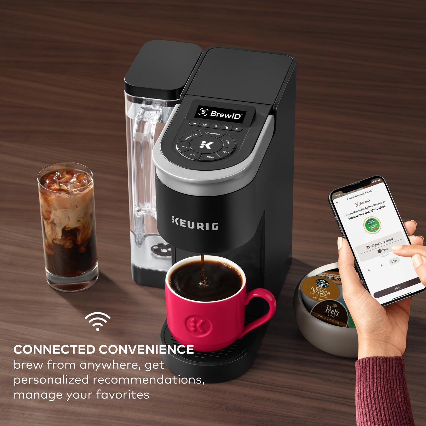 Keurig K-Supreme SMART Coffee Maker, MultiStream Technology, Brews
