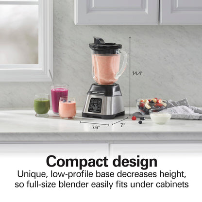 Smart Blender with 5 Functions & 40oz Glass Jar for Smoothies