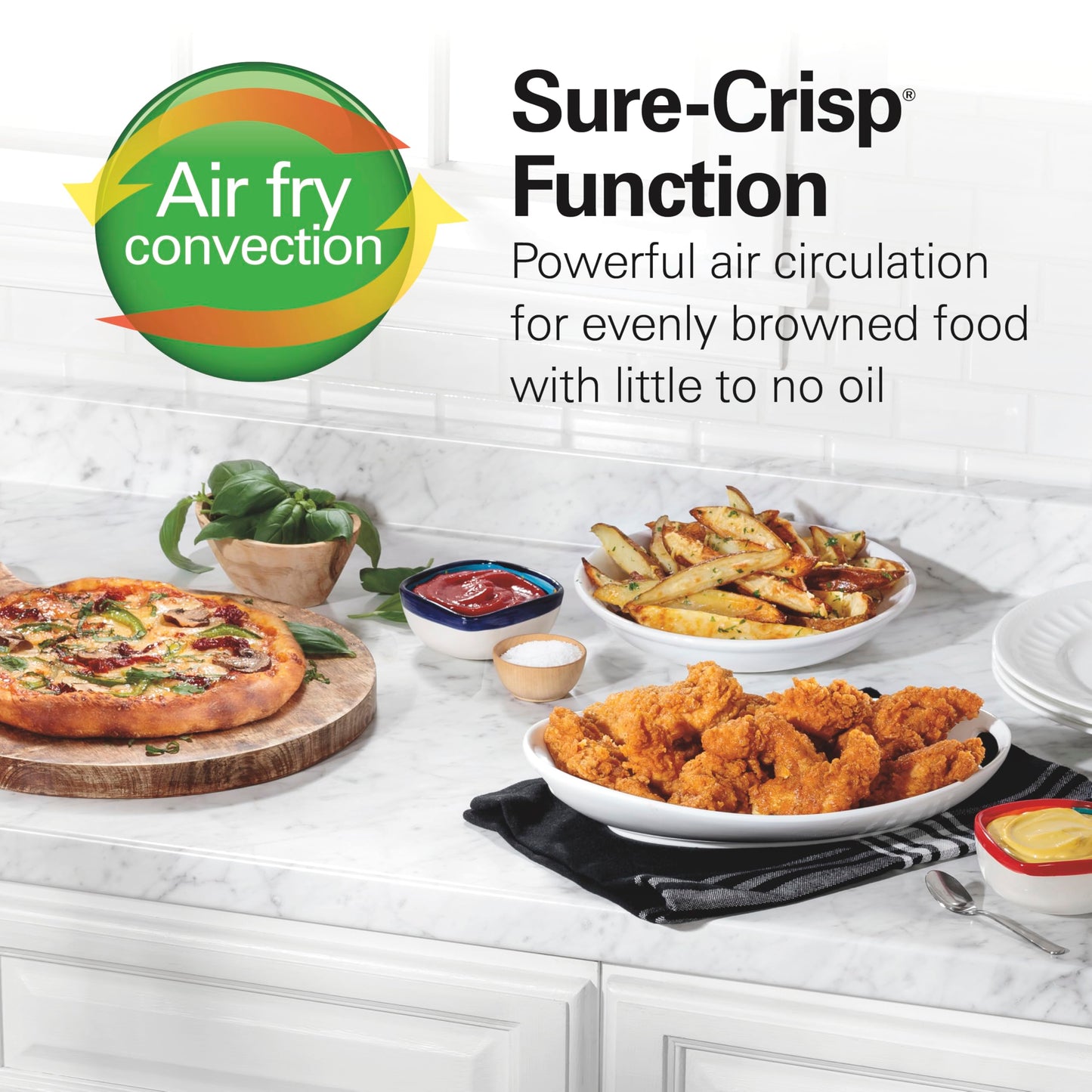 Air Fryer Toaster Oven Combo, 4-Slice Stainless Steel