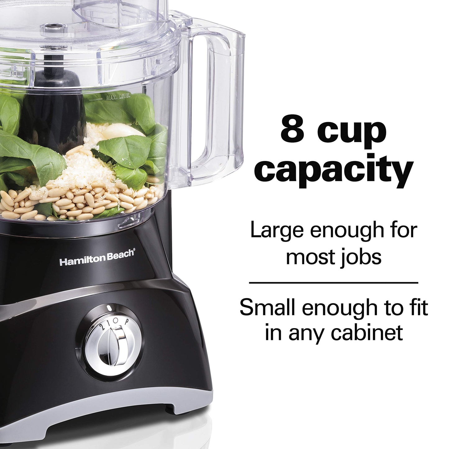 8-Cup Food Processor with Slicing, Shredding & Chopping Functions