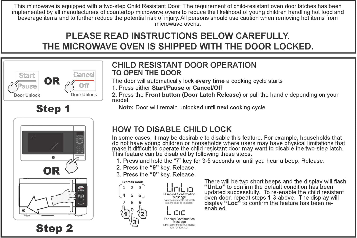 0.7 Cu Ft Compact Countertop Microwave Oven with Auto Cooking Settings