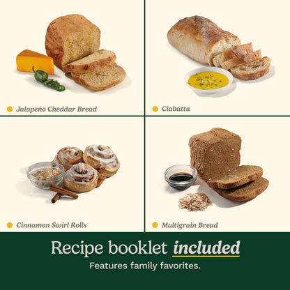2LB Automatic Bread Maker with 12 Programs & Custom Loaf Settings