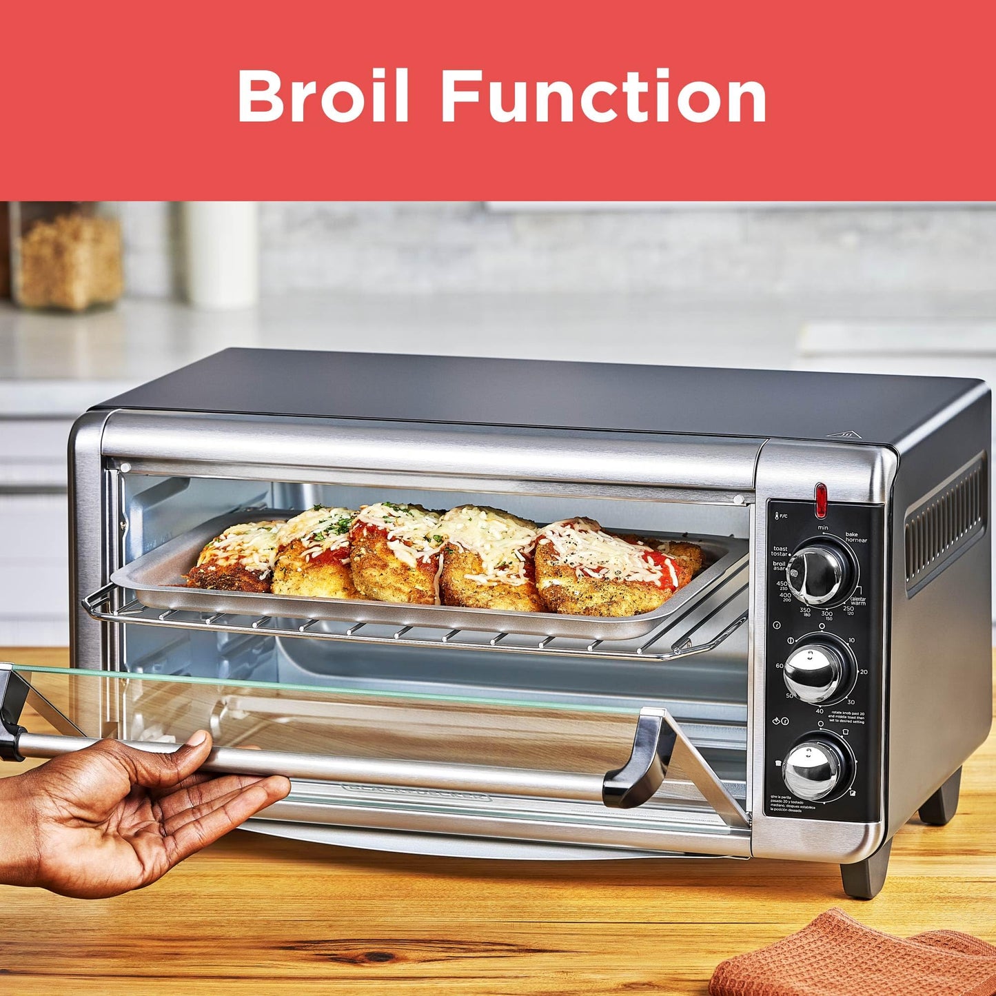 8-Slice Extra Wide Convection Countertop Toaster Oven
