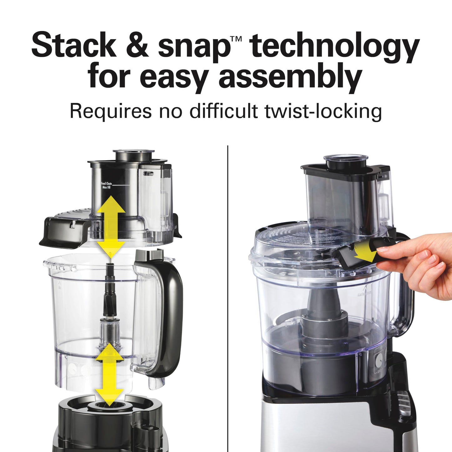 12-Cup Food Processor with Vegetable Chopper & Stainless Steel Blades