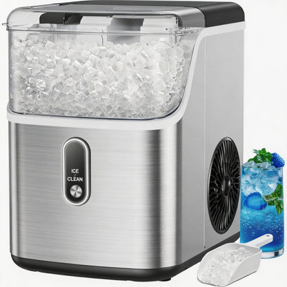Countertop Nugget Ice Maker with 33LB Daily Production & Auto Clean