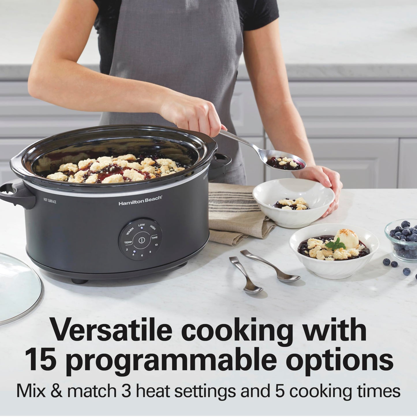 Hamilton Beach Set & Forget Portable Programmable Slow Cooker