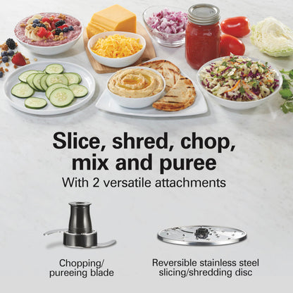12-Cup Food Processor with Vegetable Chopper & Stainless Steel Blades