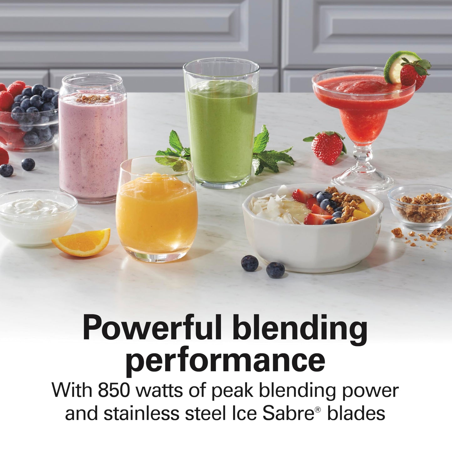 Smart Blender with 5 Functions & 40oz Glass Jar for Smoothies