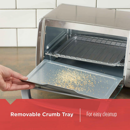 4-Slice Toaster Oven with Bake, Broil, Toast & Keep Warm