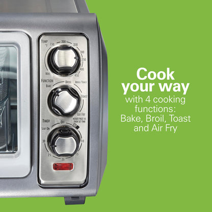 Hamilton Beach Air Fryer Toaster Oven Combo, Stainless Steel