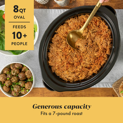 Crock-Pot Programmable Stainless Steel 1500 Oval Slow Cooker
