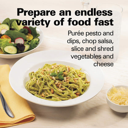 8-Cup Food Processor with Slicing, Shredding & Chopping Functions