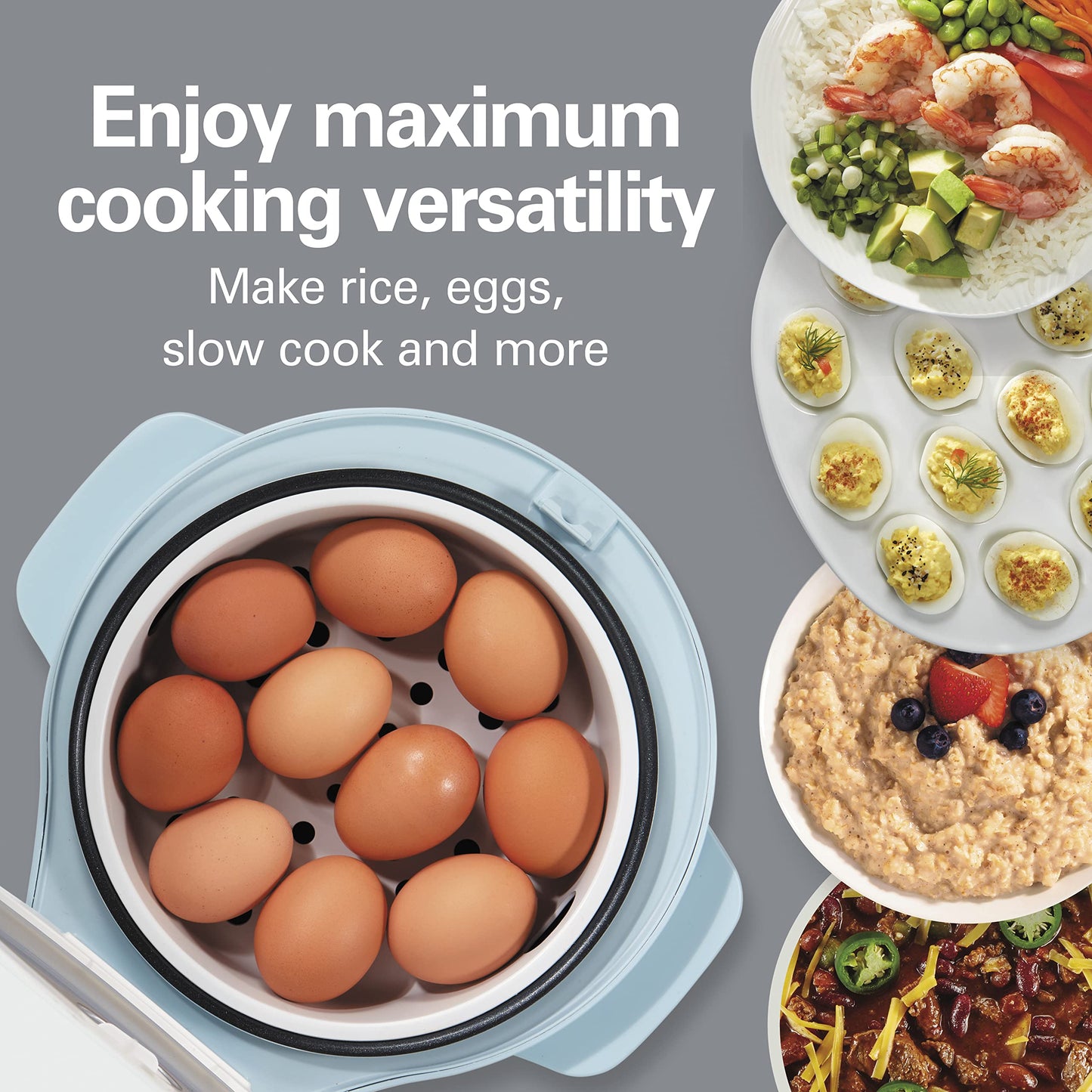 Hamilton Beach Digital Programmable Rice Cooker & Food Steamer